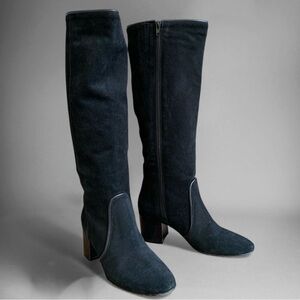 Kate Spade Knee High Black Suede Boots